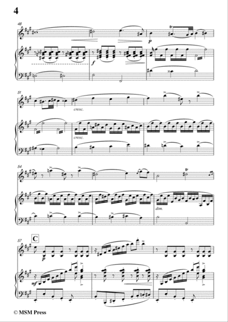 Schubert-Violin Sonata in A Major,Op.162(D.574) Violin Solo scores gallery preview page 6
