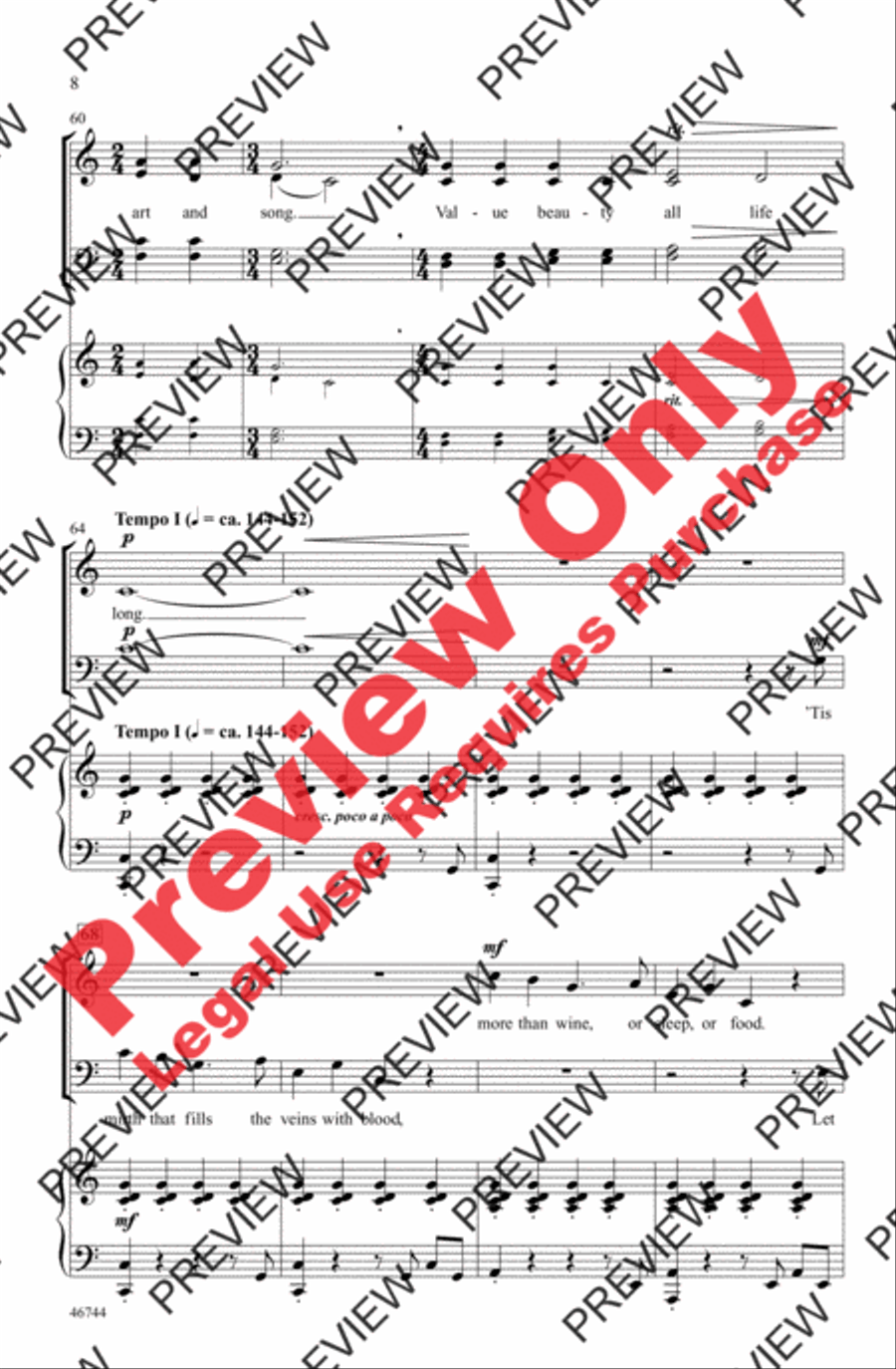 A Pleasant Life A Pleasant Life 4-Part scores gallery preview page 8