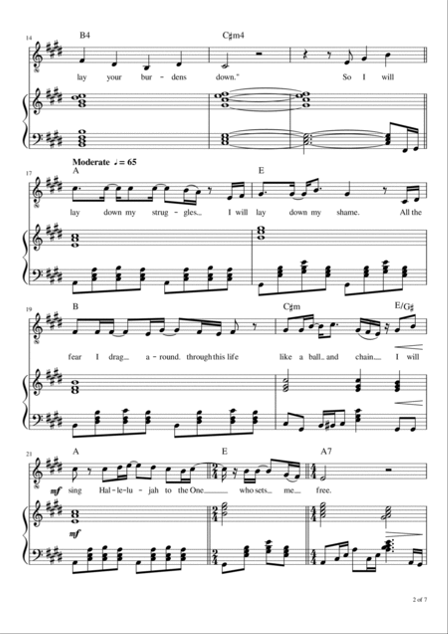 Feet Of Jesus Voice scores gallery preview page 3