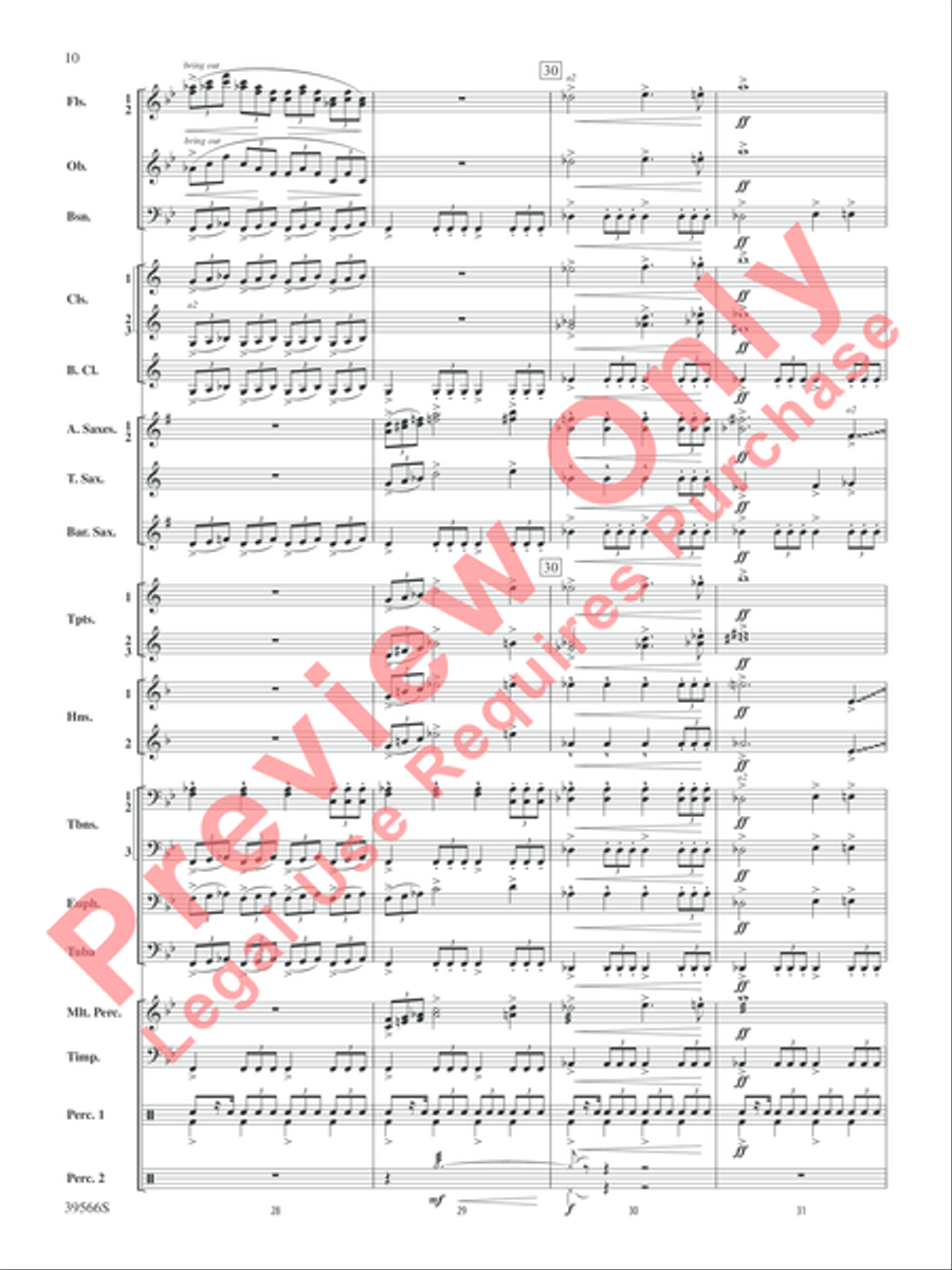 At the Movies with Danny Elfman Concert Band scores gallery preview page 11