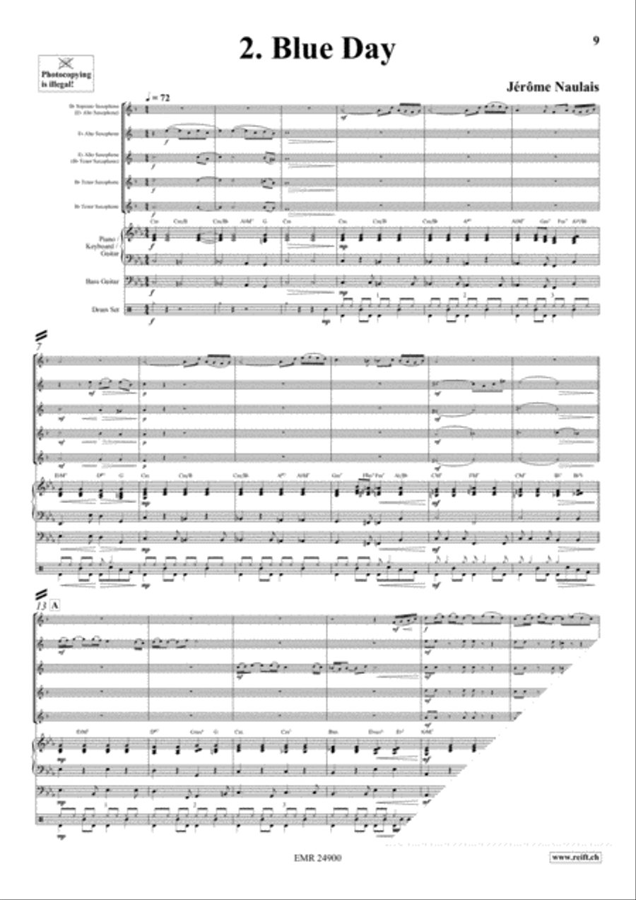 Play With Your Band Volume 2 Saxophone Quintet scores gallery preview page 5