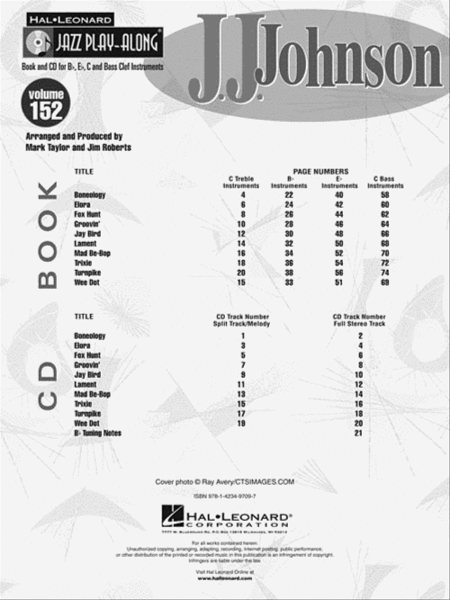 J.J. Johnson J.J. Johnson C Instrument scores gallery preview page 3