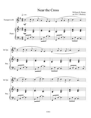 Near the Cross (trumpet solo) with optional piano accompaniment