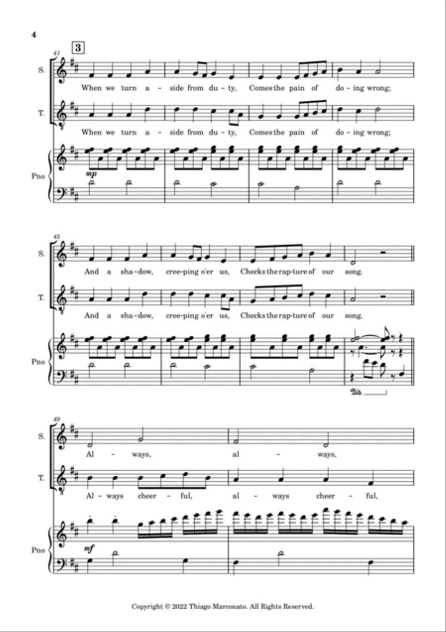 Always Cheerful Always Cheerful Chamber Music scores gallery preview page 4
