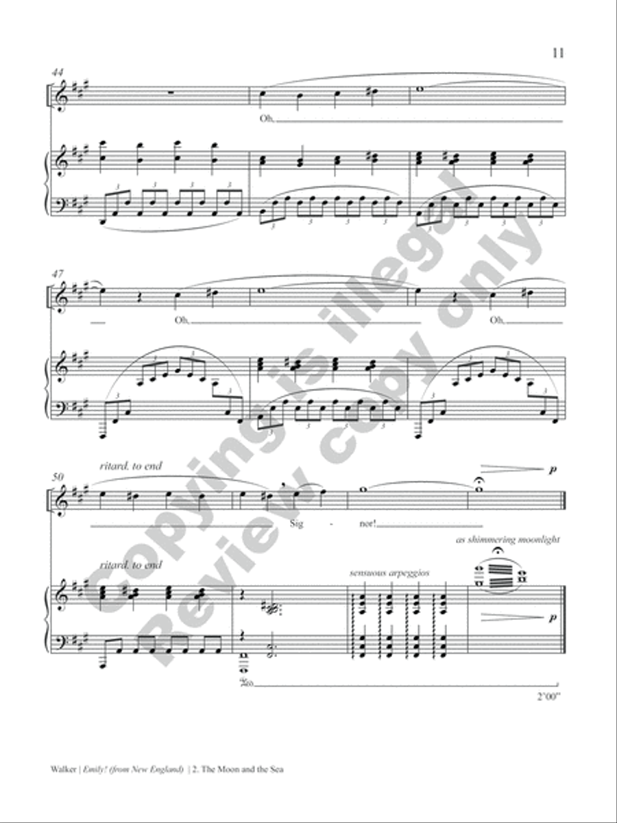Emily! (from New England) Soprano Voice scores gallery preview page 23