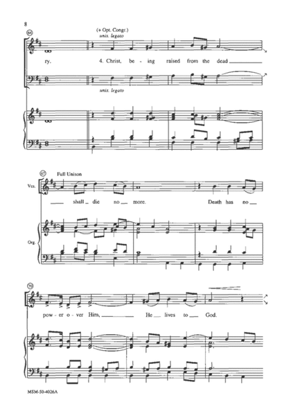 God's Right Hand and Holy Arm (Choral Score) image number null