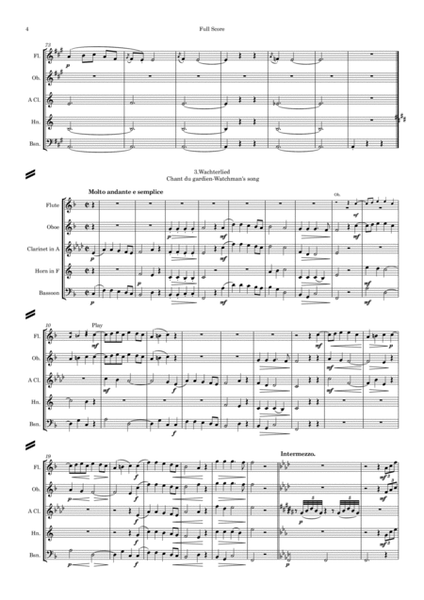 Grieg: Lyric Pieces Op.12 - wind quintet image number null