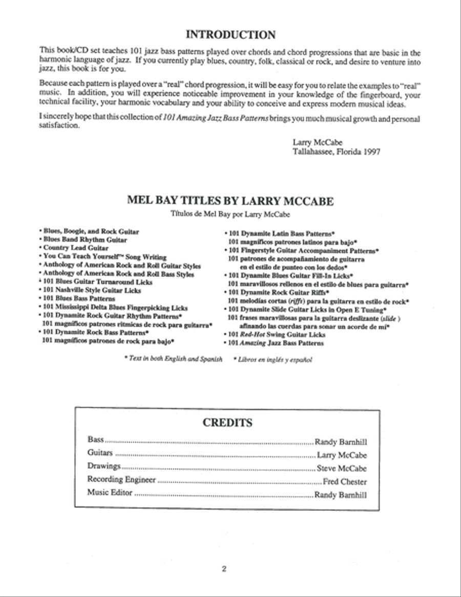 101 Amazing Jazz Bass Patterns Bass Guitar scores gallery preview page 3