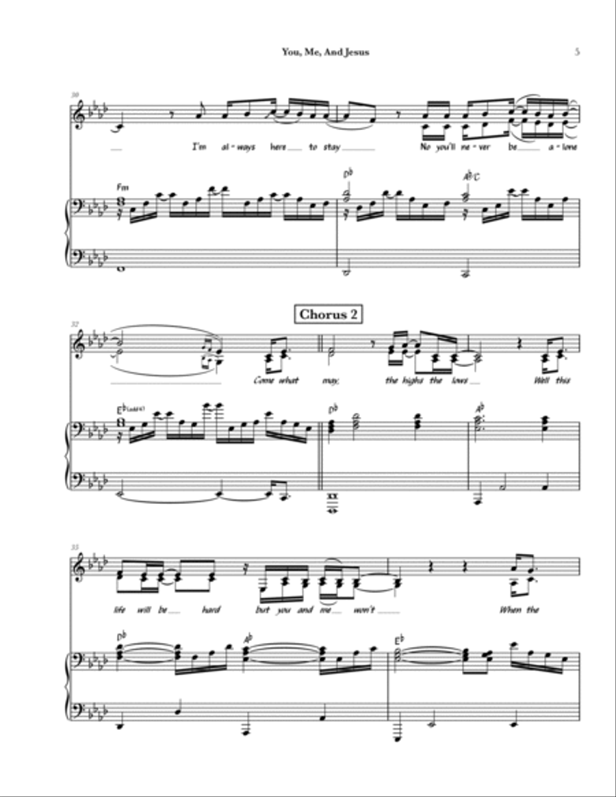You, Me, and Jesus Voice scores gallery preview page 5