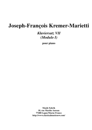 Joseph-François Kremer: Klaviersatz no. 7