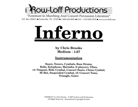 Inferno w/Tutor Tracks