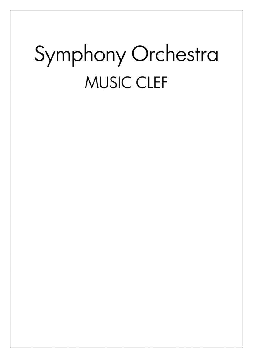 📝 Symphony Orchestra Music Clef