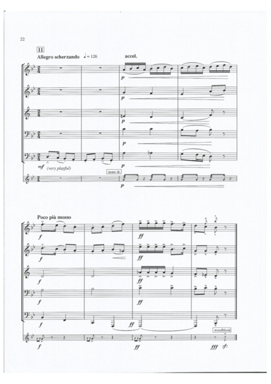 The Decorations Brass Quintet scores gallery preview page 6