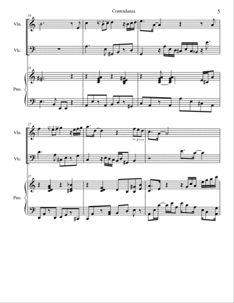 New Habana for Piano Trio