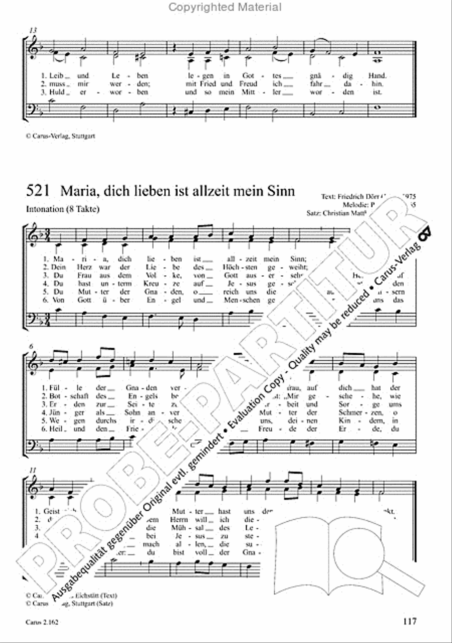 Chorbuch Gotteslob SAM 3-Part scores gallery preview page 118