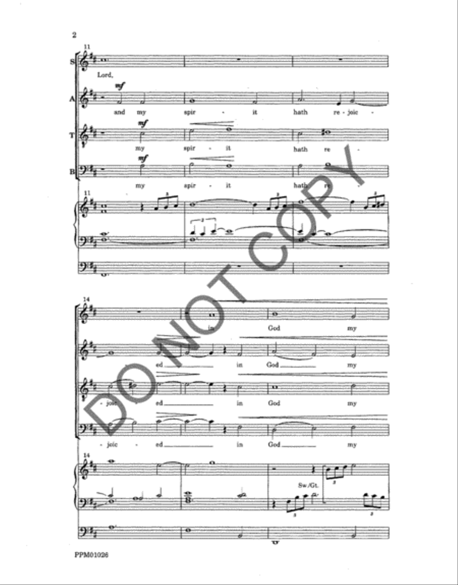 Magnificat and Nunc dimittis 4-Part scores gallery preview page 4