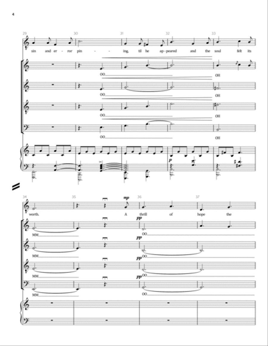 O Holy Night 4-Part scores gallery preview page 4