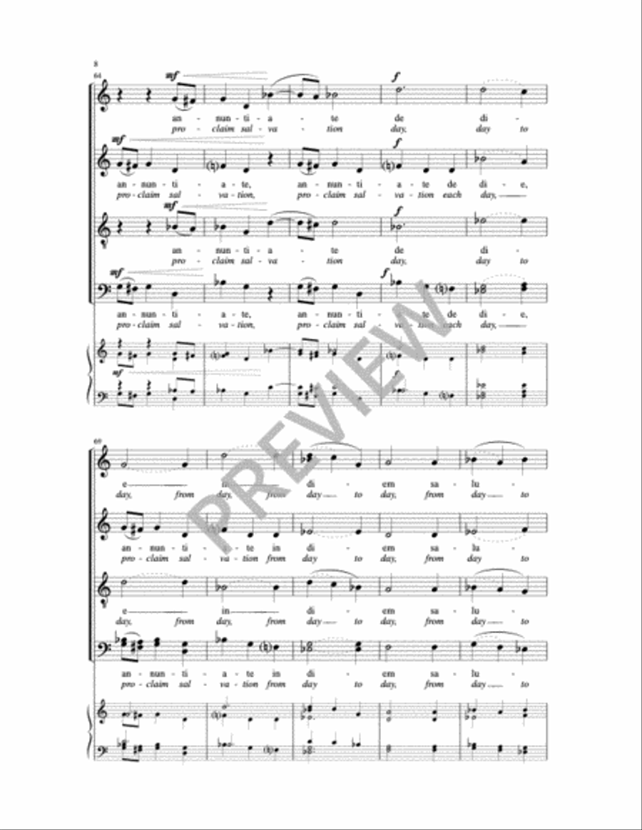Cantate Domino Cantate Domino Choir scores gallery preview page 6