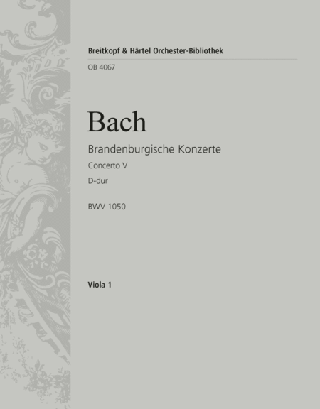 Brandenburg Concerto No. 5 in D major BWV 1050