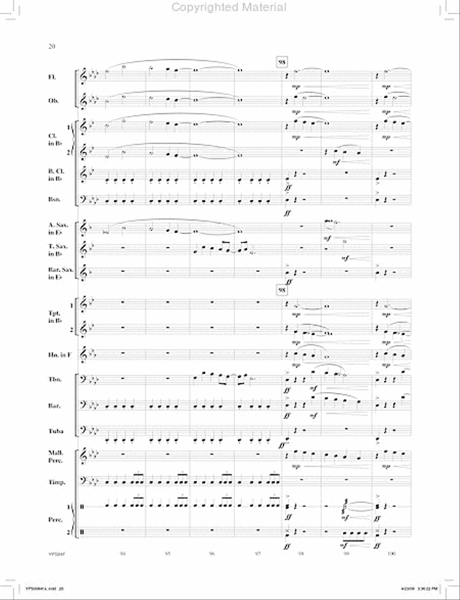 Zodiac Concert Band scores gallery preview page 21