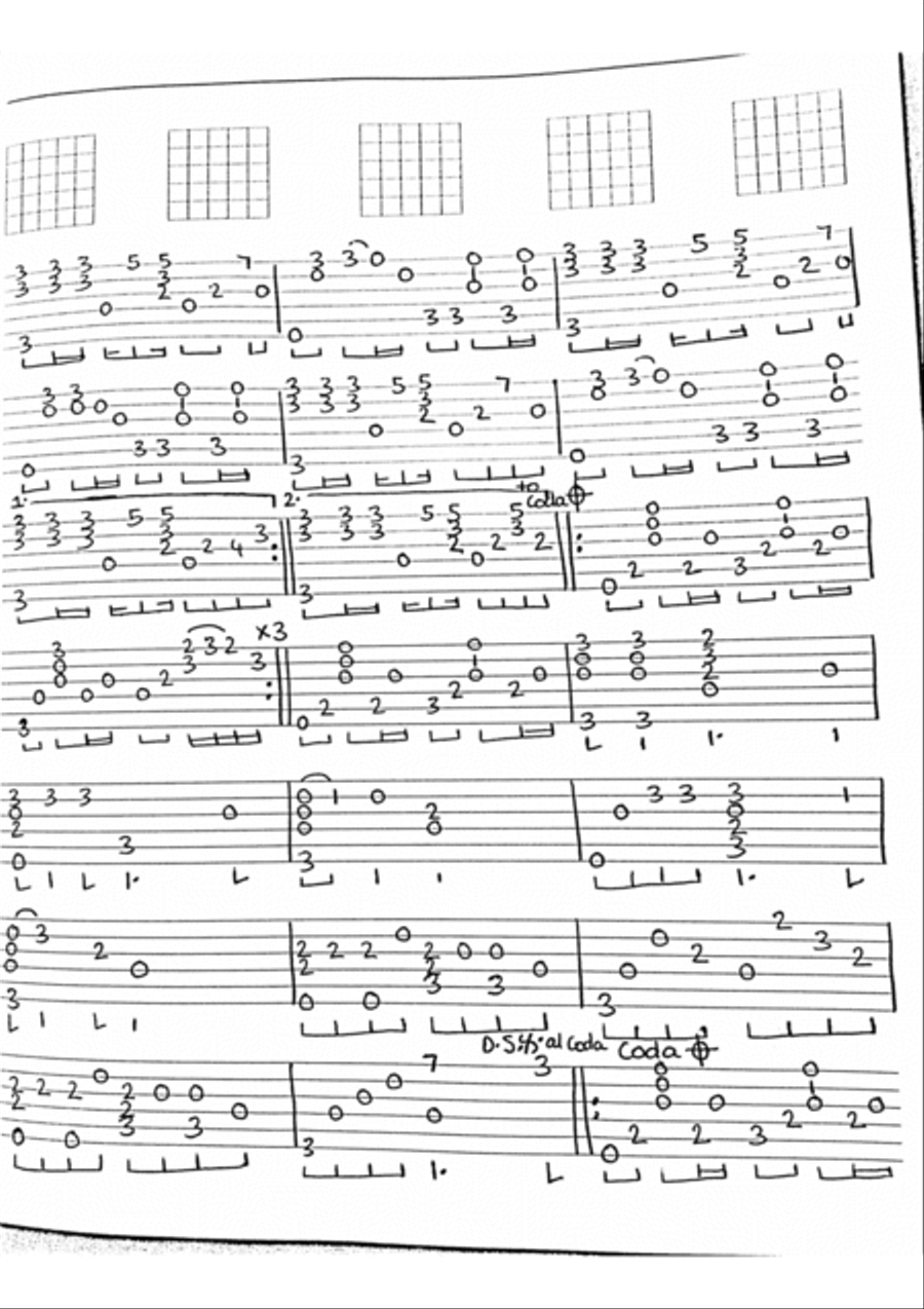 Save Tonight Electric Guitar scores gallery preview page 2