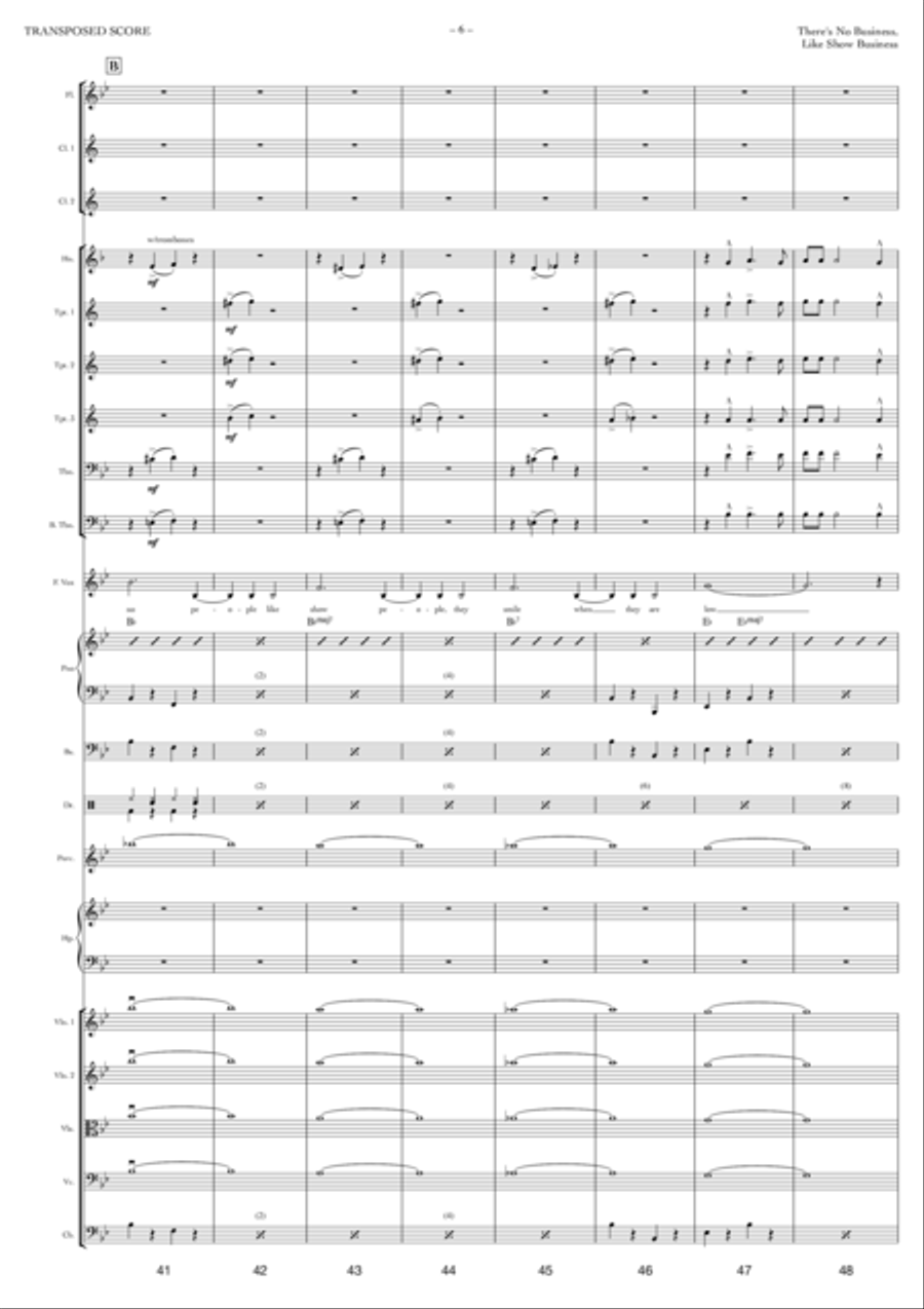 There's No Business Like Show Business Full Orchestra scores gallery preview page 6