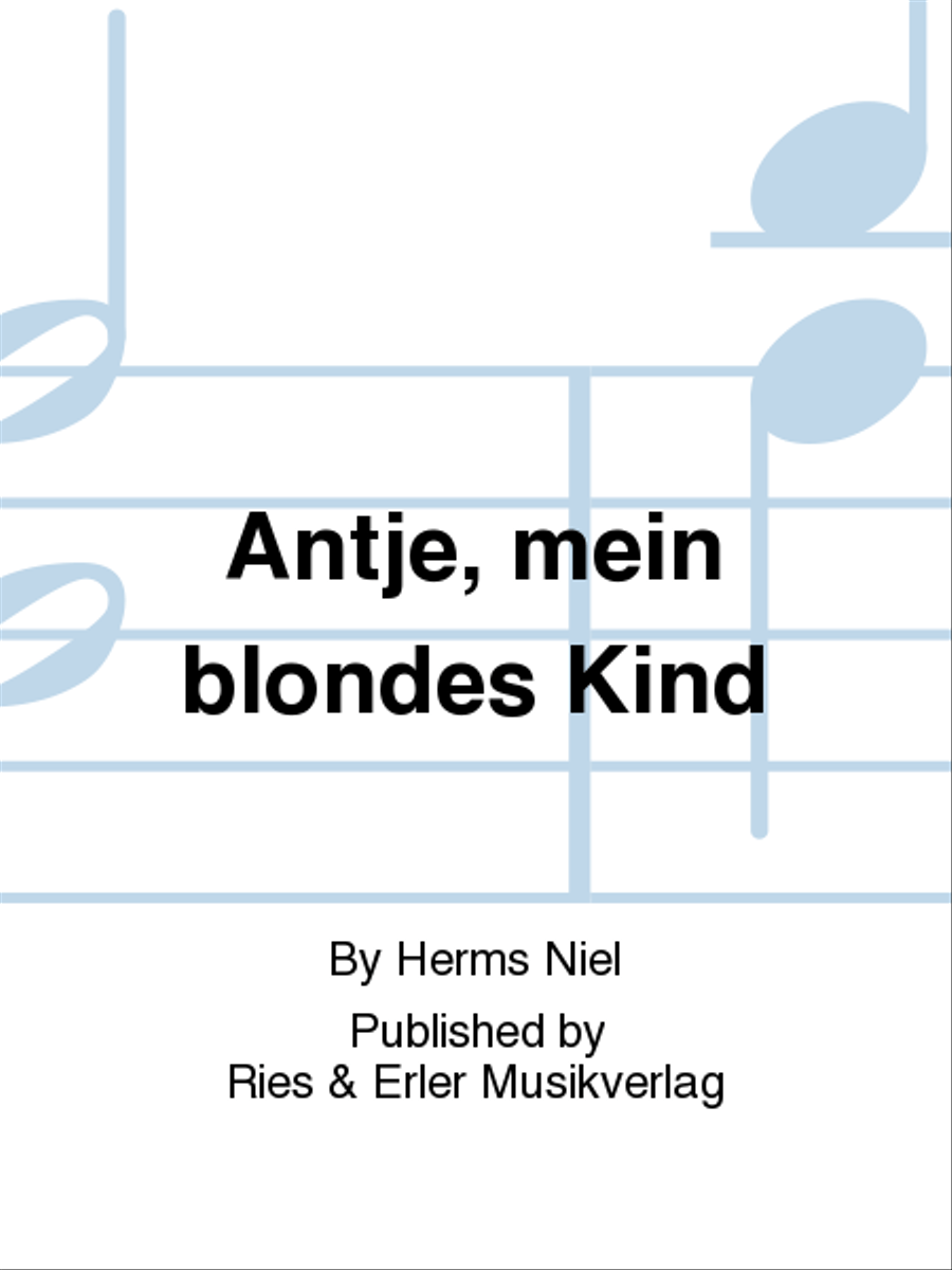 Antje, mein blondes Kind TTBB scores gallery preview page 1