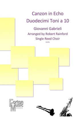 Book cover for Canzon in Echo Duodecimi Toni a 10