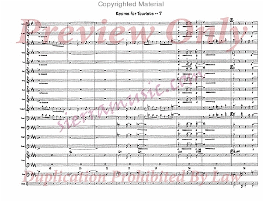 Rooms For Tourists Rooms For Tourists Jazz Ensemble scores gallery preview page 8