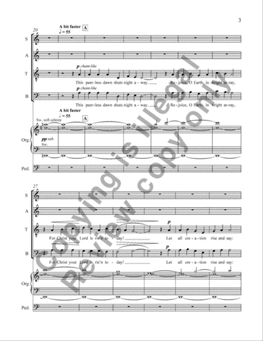 This Peerless Dawn 4-Part scores gallery preview page 3