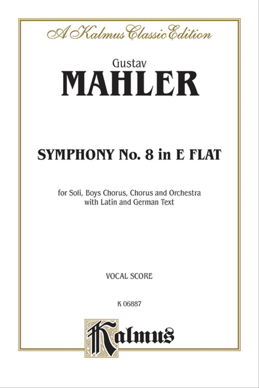 Symphony No. 8 in E-flat Major Choir scores gallery preview page 1
