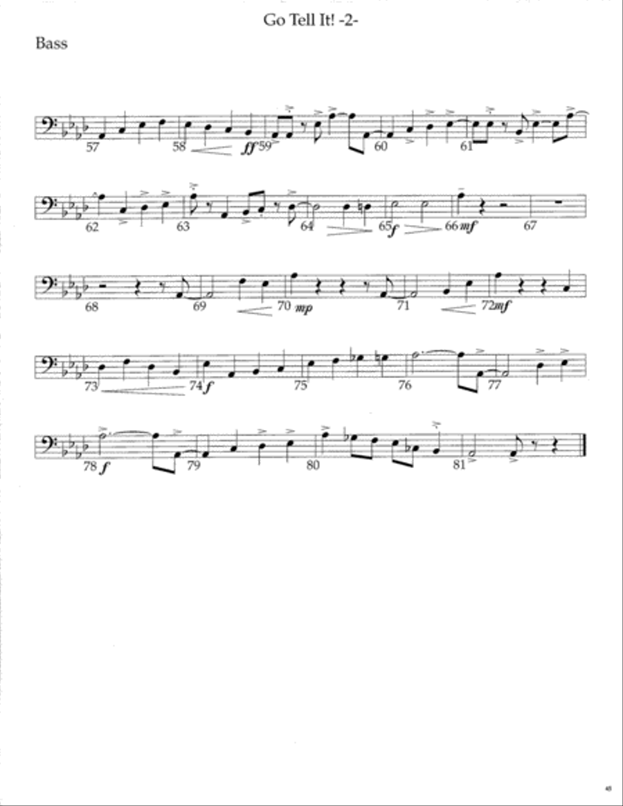 Go Tell It! SSATB scores gallery preview page 46