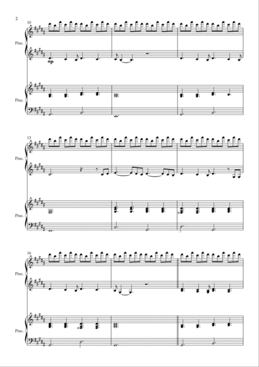 Roads Untraveled 2 Pianos, 4-Hands scores gallery preview page 2