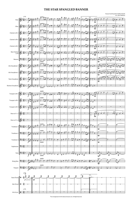 The Star Spangled Banner - Score Only