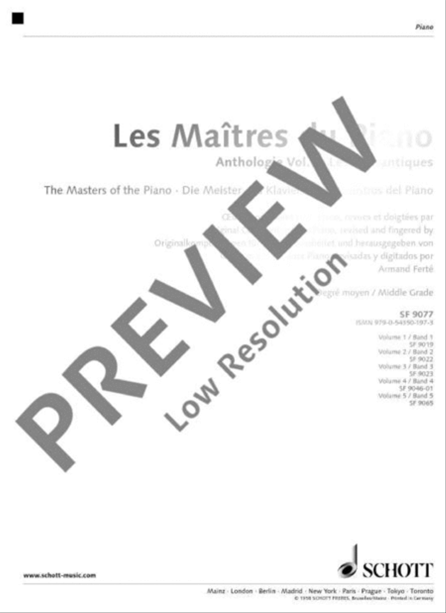 The Master of the Pianos The Master of the Pianos Piano Solo scores gallery preview page 2