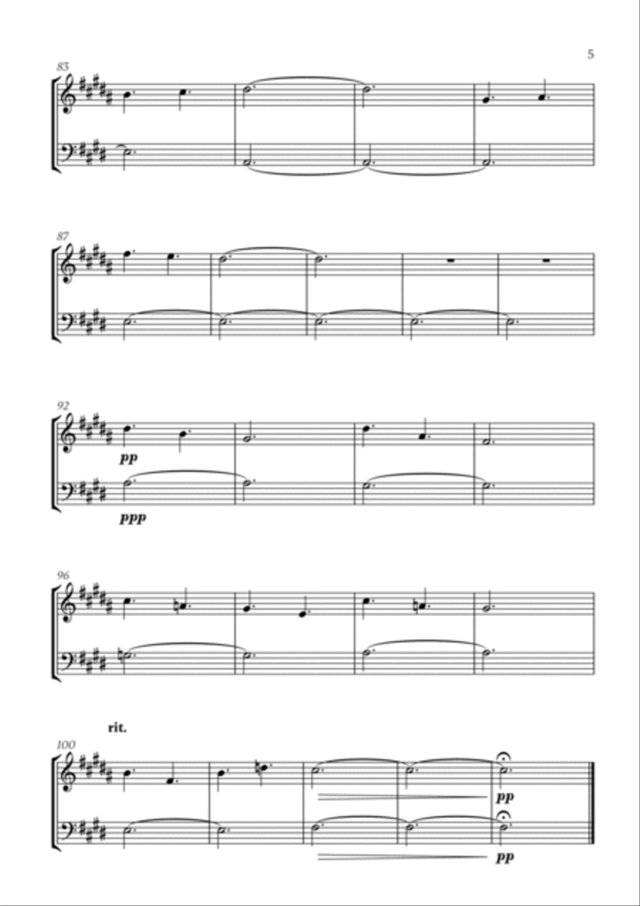 Golden Hour Woodwind Duet scores gallery preview page 5