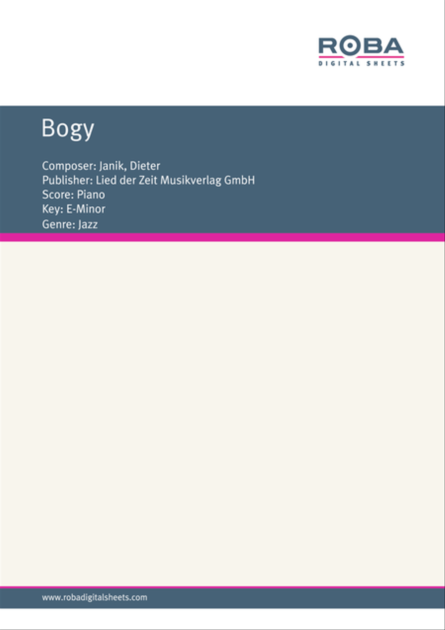 Bogy Bogy Piano Solo scores gallery preview page 1
