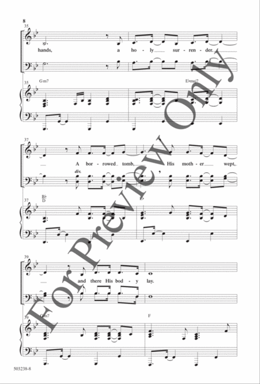 God of Calvary - Anthem 4-Part scores gallery preview page 7