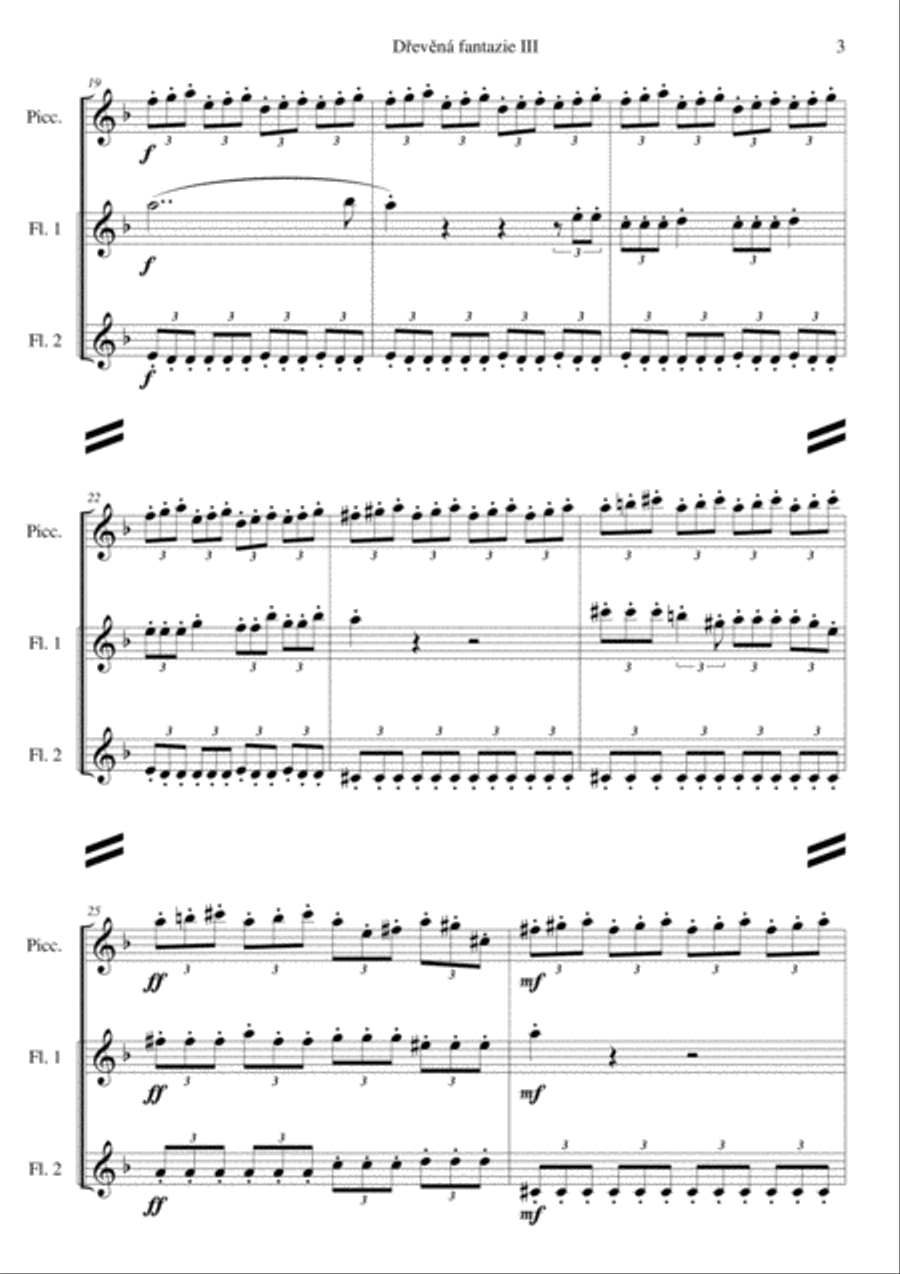 Wooden fantasy 3 Woodwind Trio scores gallery preview page 3