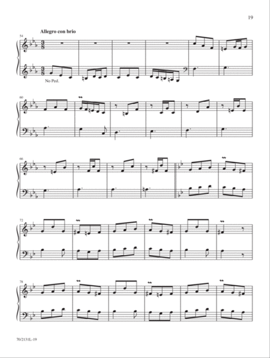 Eight New Little Preludes & Fugues Organ Solo scores gallery preview page 8