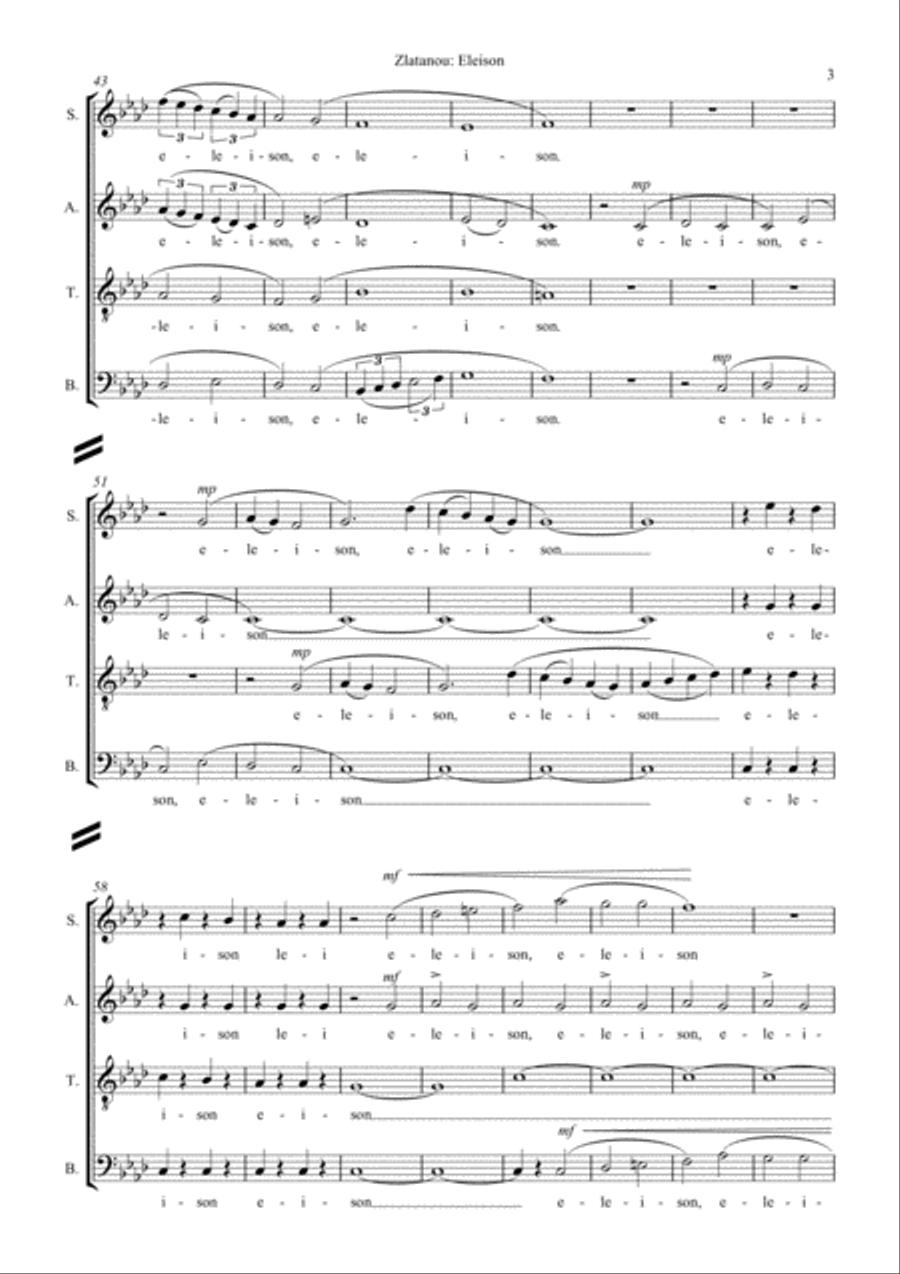 ALTERNATIVE MASS, for SATB choir a cap. 4-Part scores gallery preview page 5