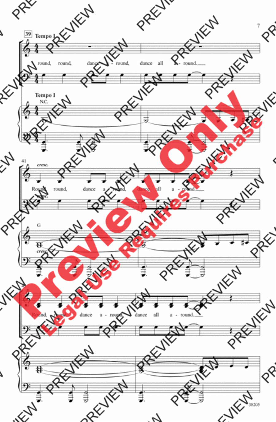 Frosty the Snowman 3-Part scores gallery preview page 7