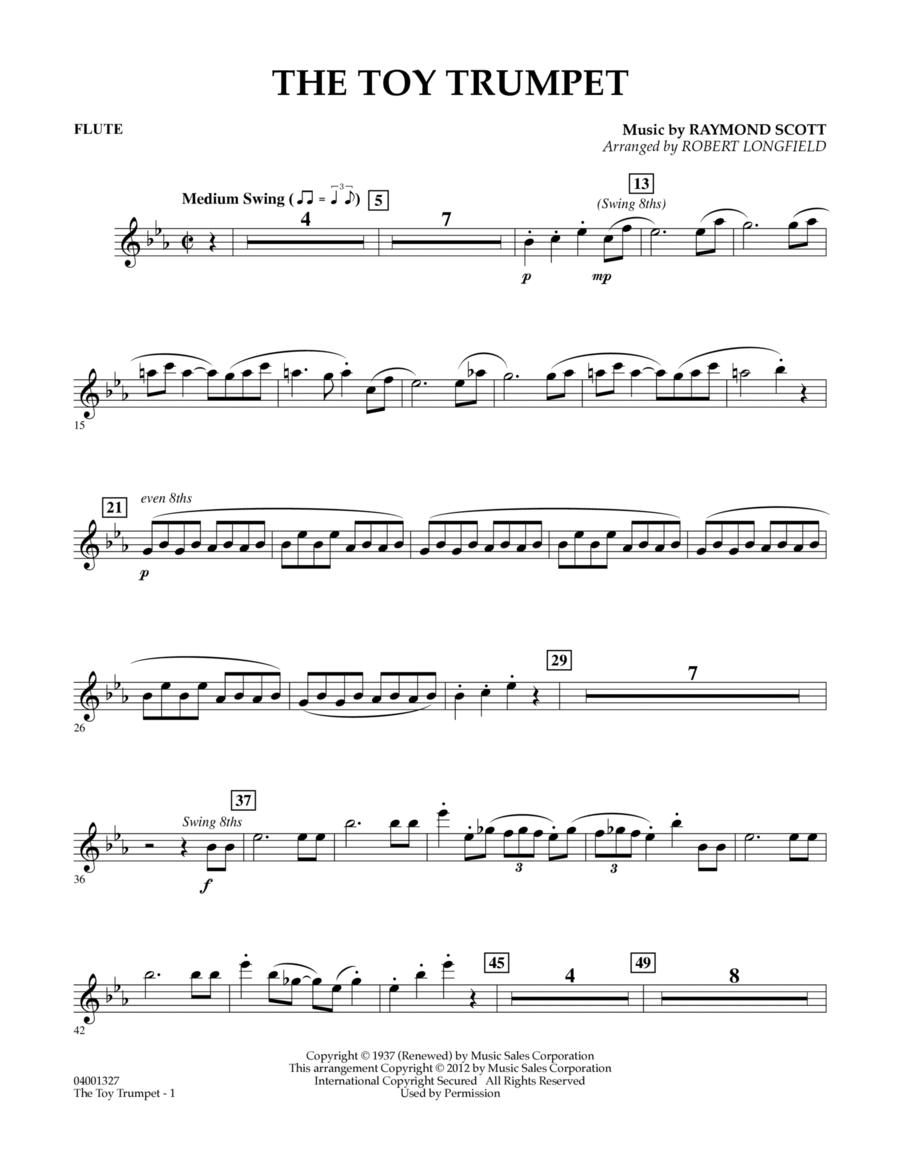 Toy Trumpet (Trumpet Solo & Section Feature) - Flute