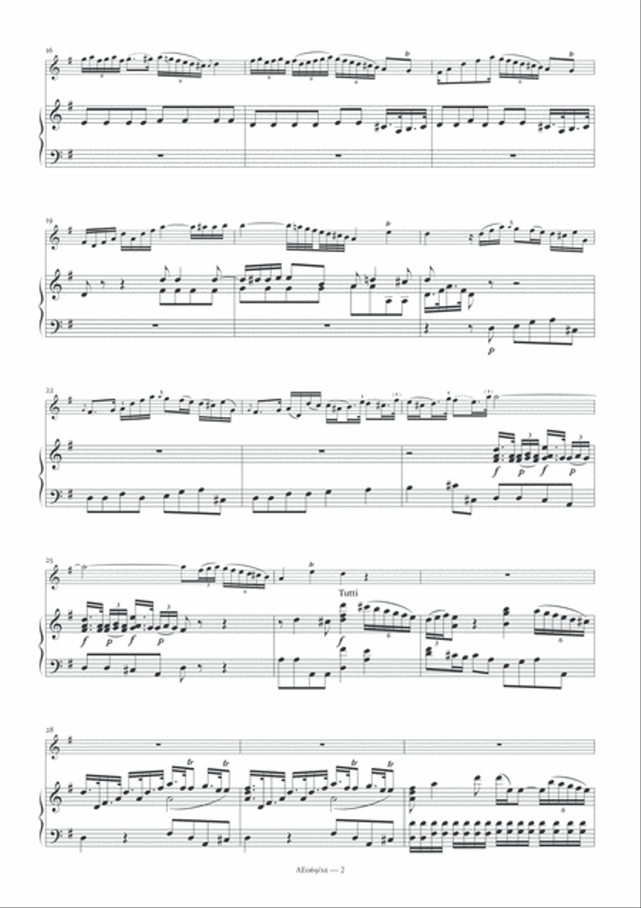 Oboe Concerto in G major (Badley G1, Study Edition) Piano scores gallery preview page 6