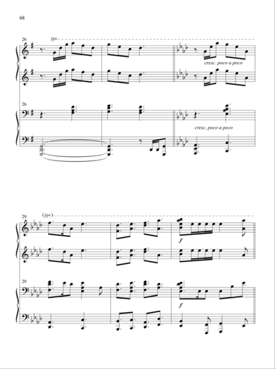 The Glories of My God and King Piano Duet scores gallery preview page 39