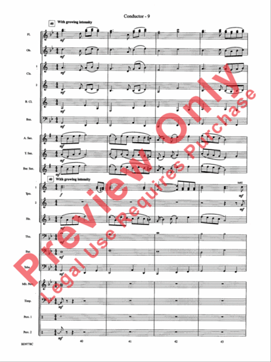 Cantique de Noel (O Holy Night) Concert Band scores gallery preview page 11
