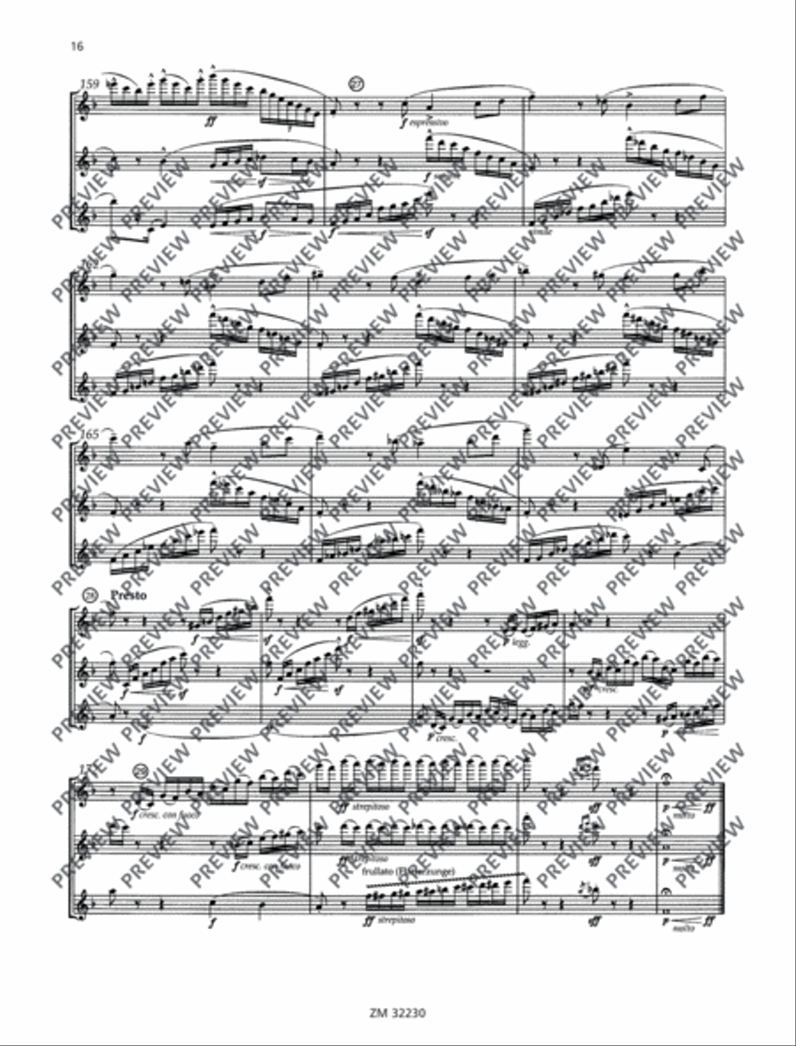 I tre virtuosi Flute Trio scores gallery preview page 17