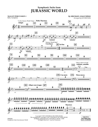 Jurassic World (Symphonic Suite) - Mallet Percussion 1