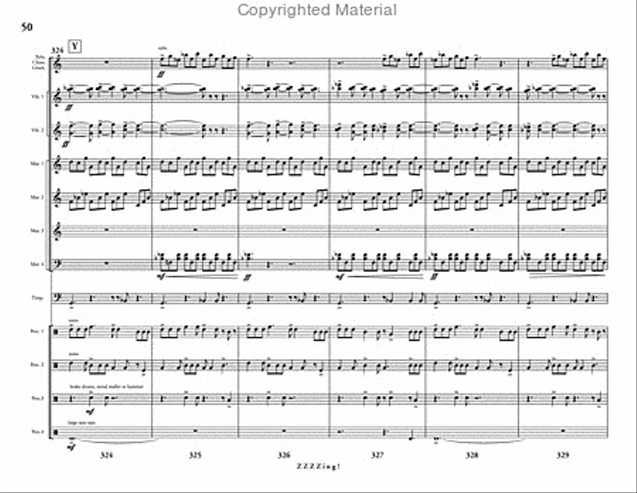 ZZZZing! Percussion Ensemble scores gallery preview page 51