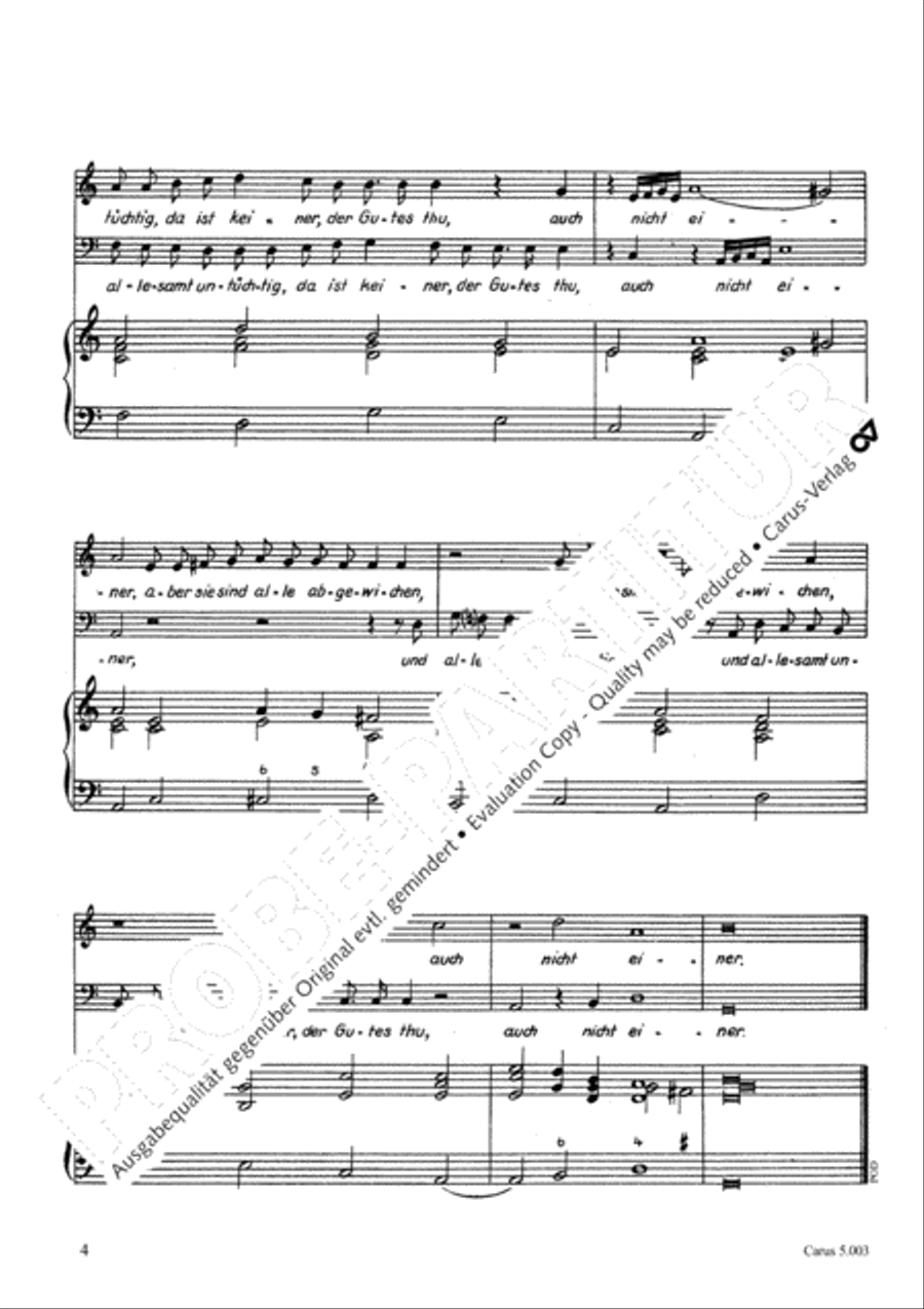 The Lord looks down (Der Herr schauet vom Himmel) Voice scores gallery preview page 5